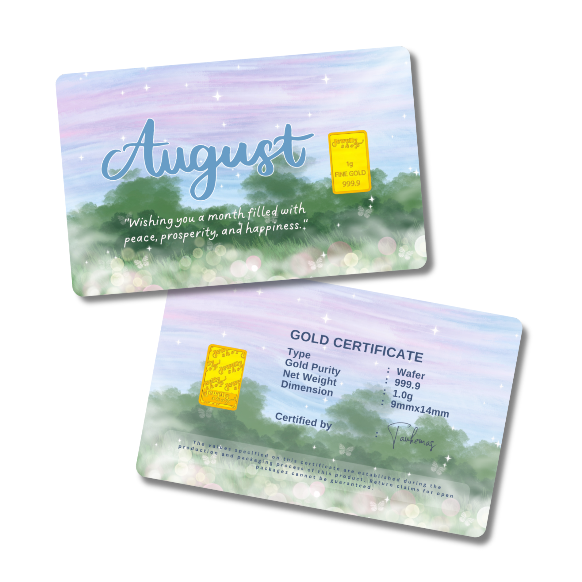 Monthly Nature Collection - August 1.0g