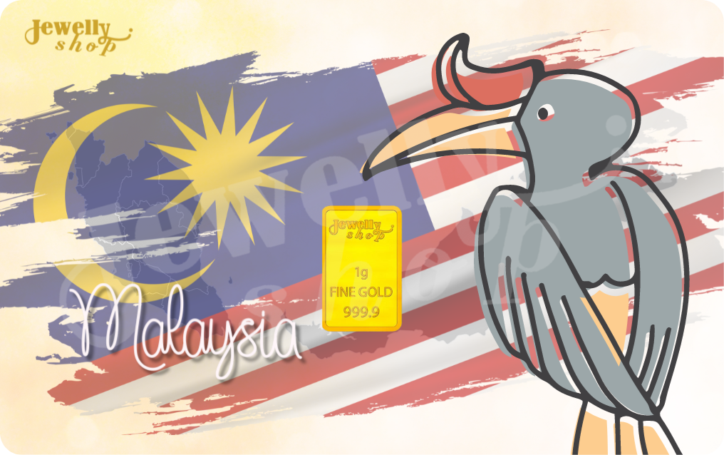 Malaysia Collection (6) | Rhinoceros Hornbill - National Bird 1.0g