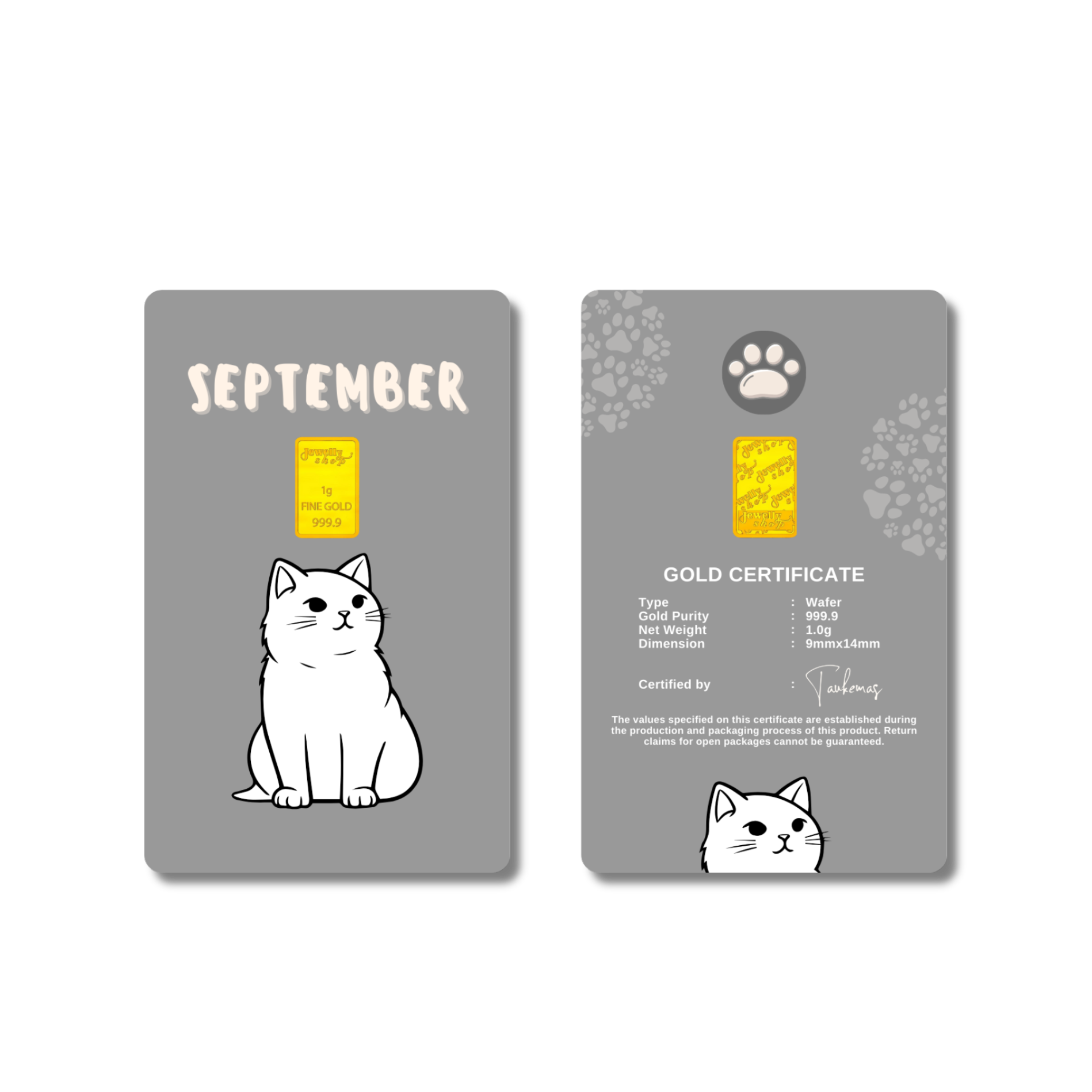 Cat Monthly Collection - September 1.0g