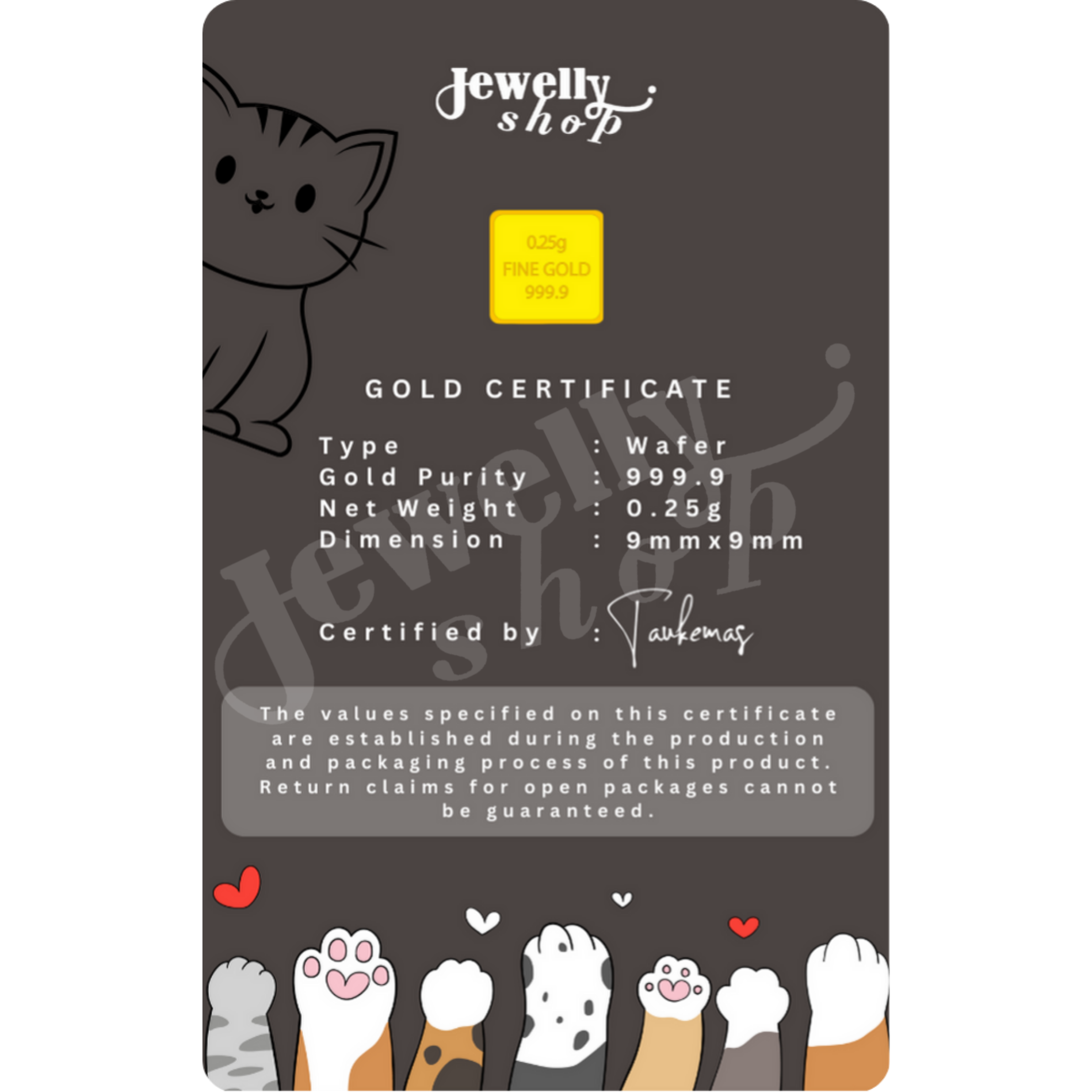 Cat Lover Collection (1) 0.25g