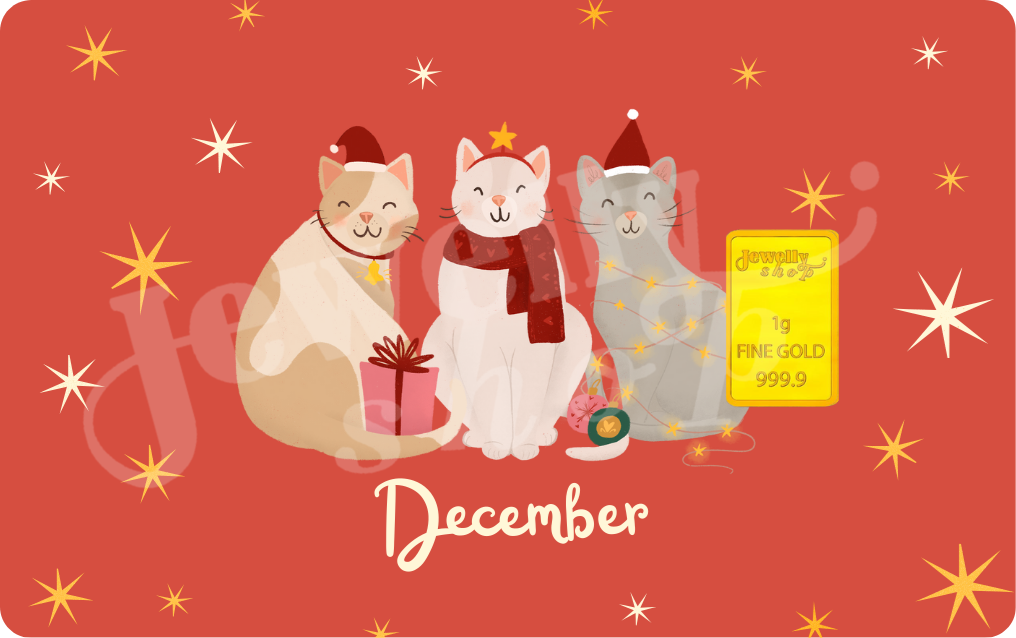 December Cat | Monthly | Christmas - Red 1.0g