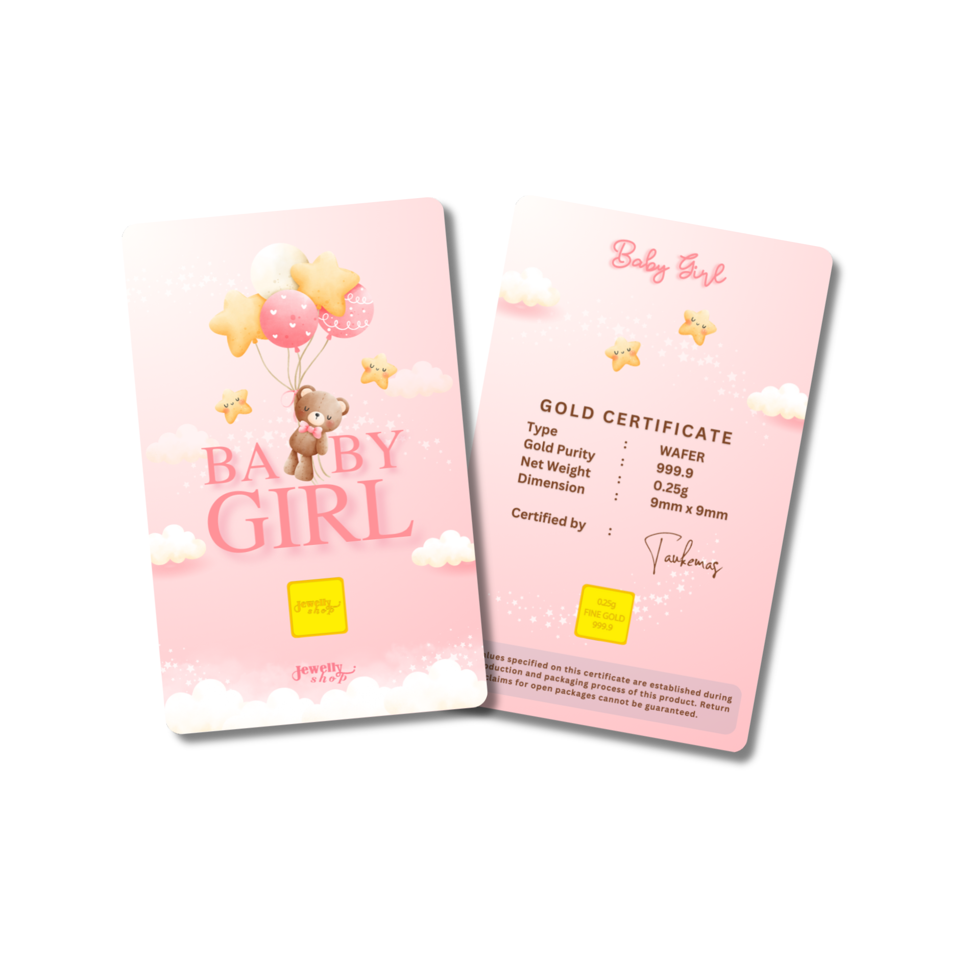 Baby Girl - Newborn - Pink 0.25g