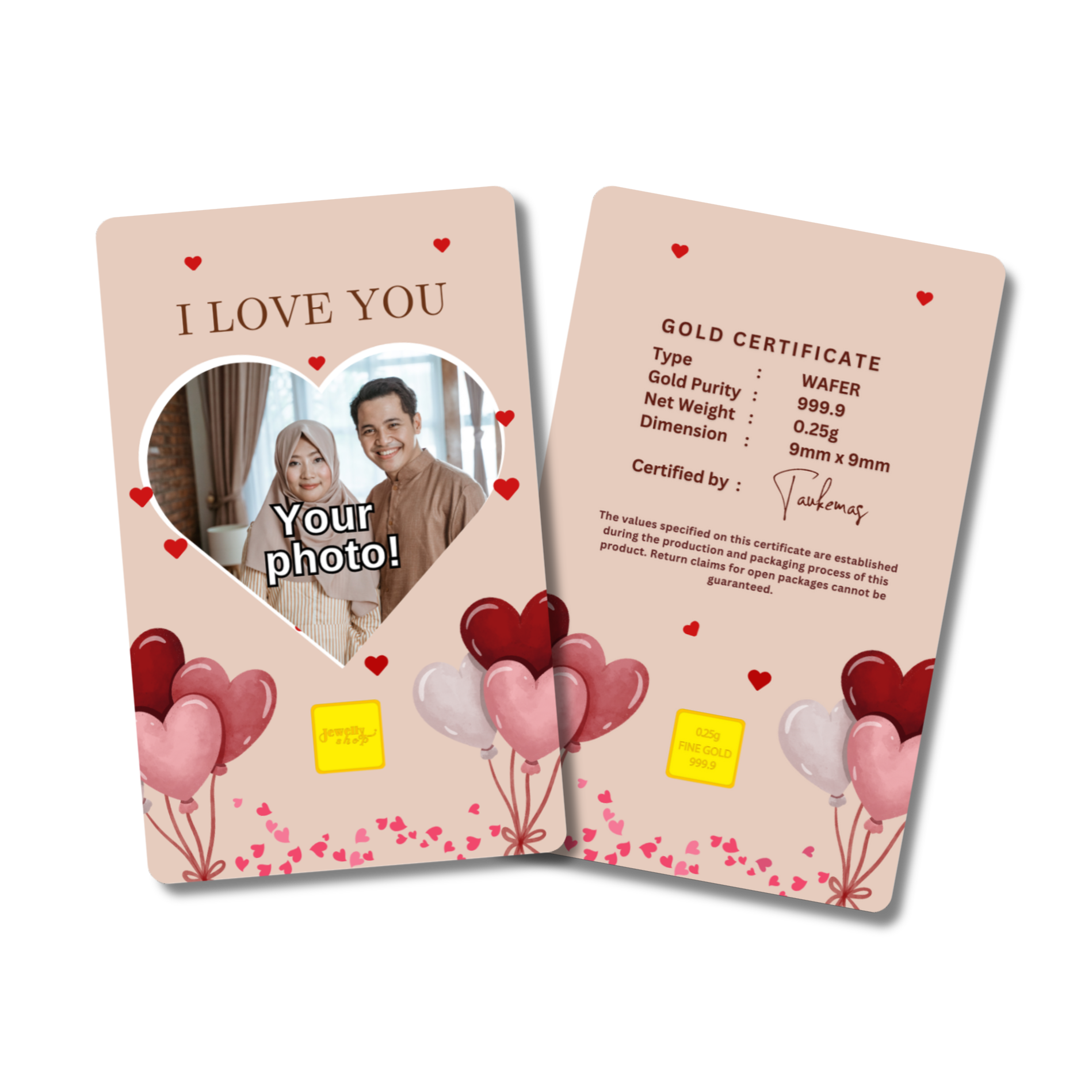 Valentine Personalized Collection (2) | Love 0.25g