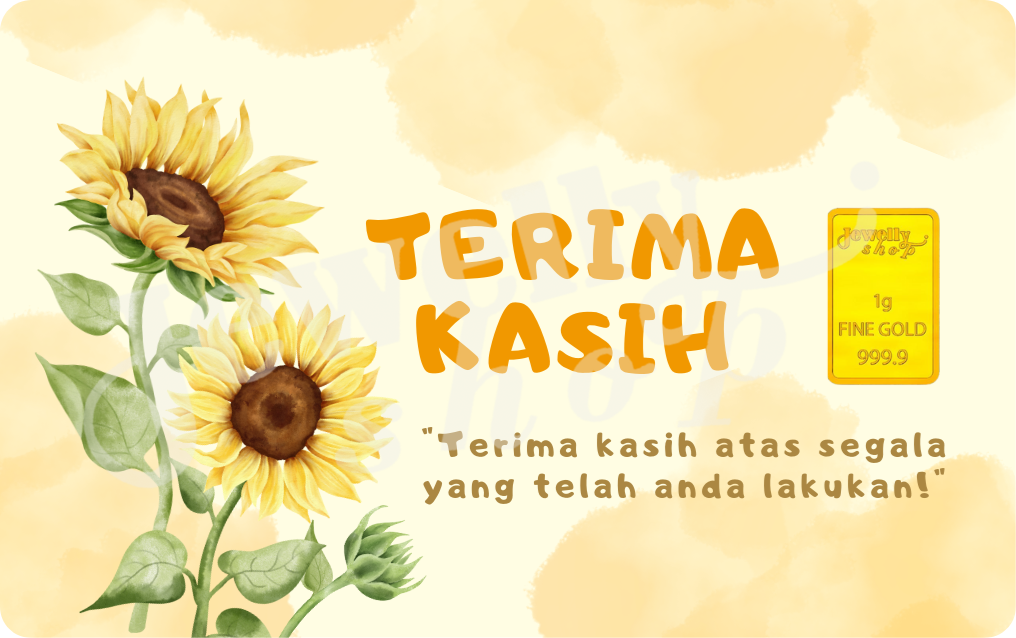 Thank You | Terima Kasih 1.0g