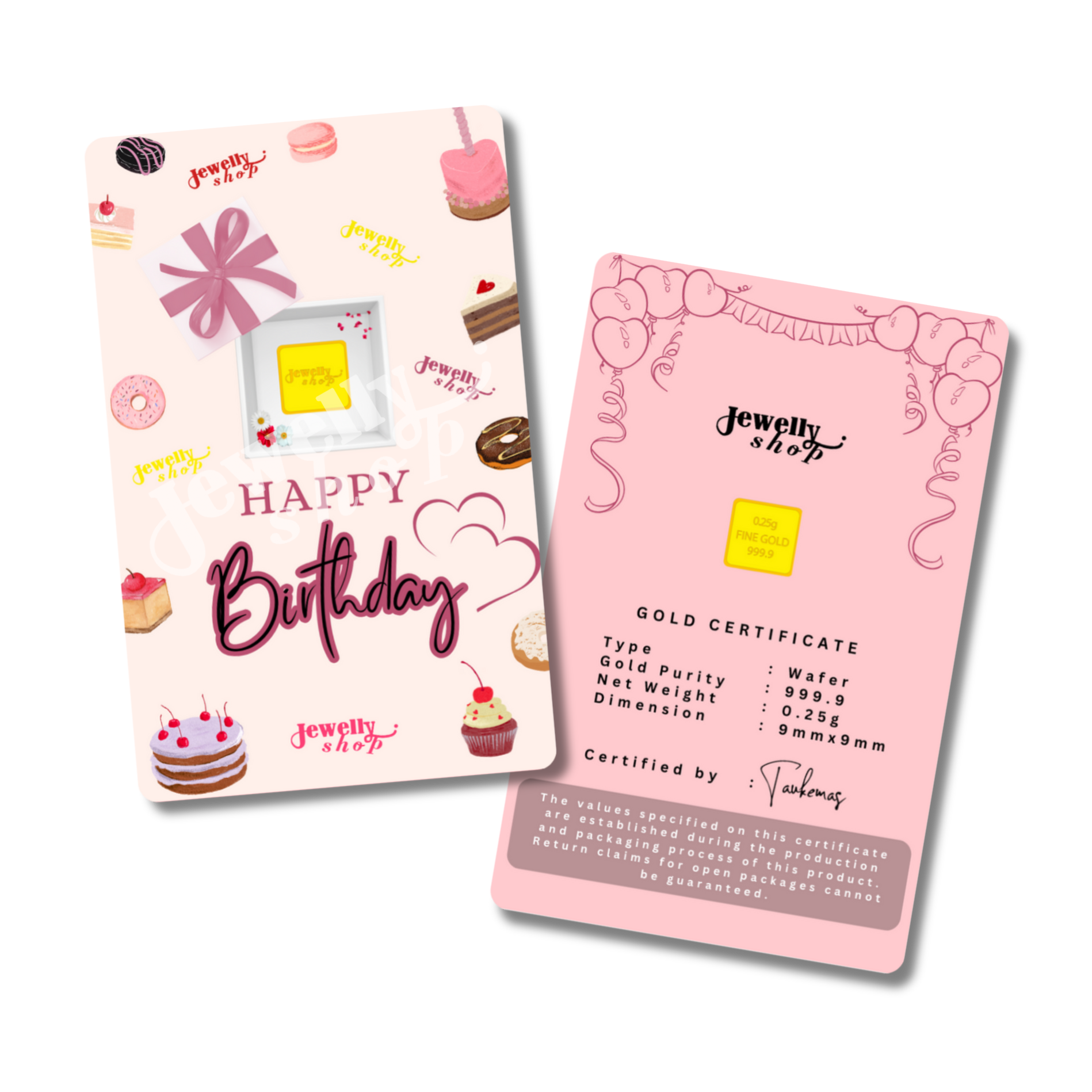 Happy Birthday (2) - Pink 0.25g