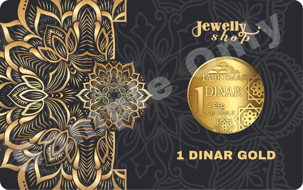 Raya Flower - Black Gold - 1 Dinar 4.25g