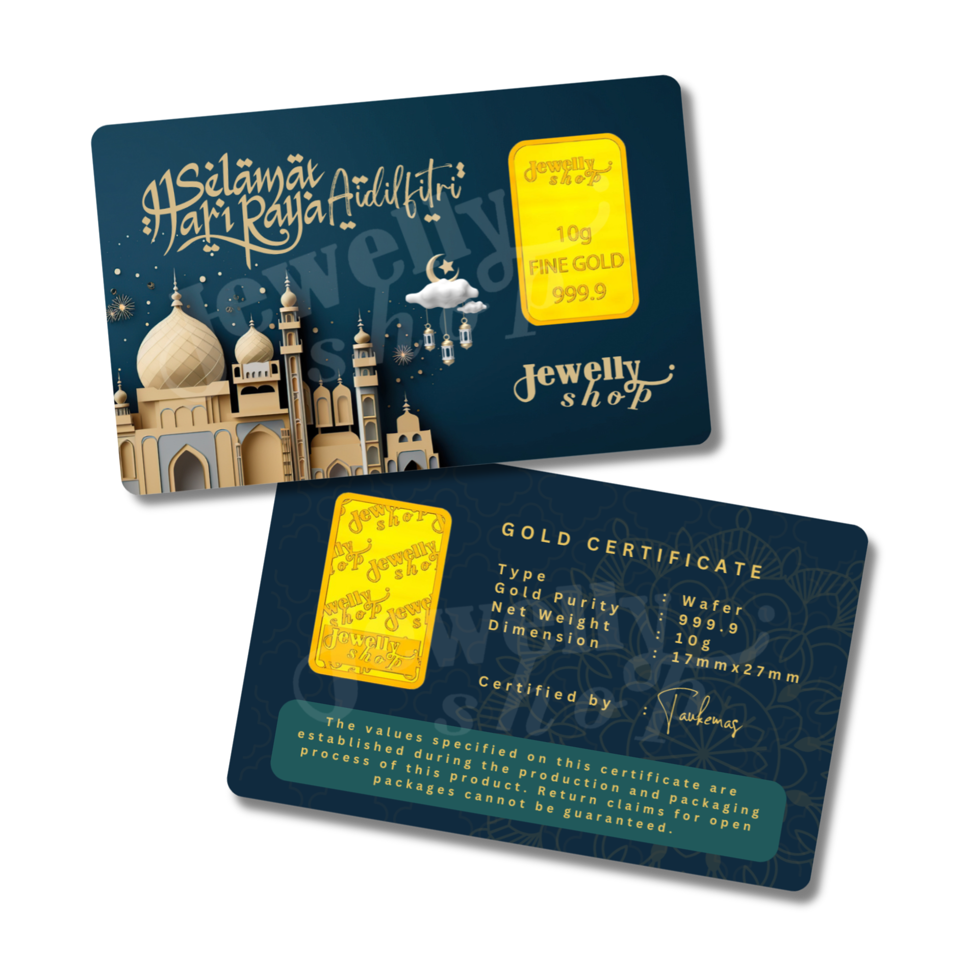 Hari Raya Aidilfitri Mosque - Dark Blue 10g