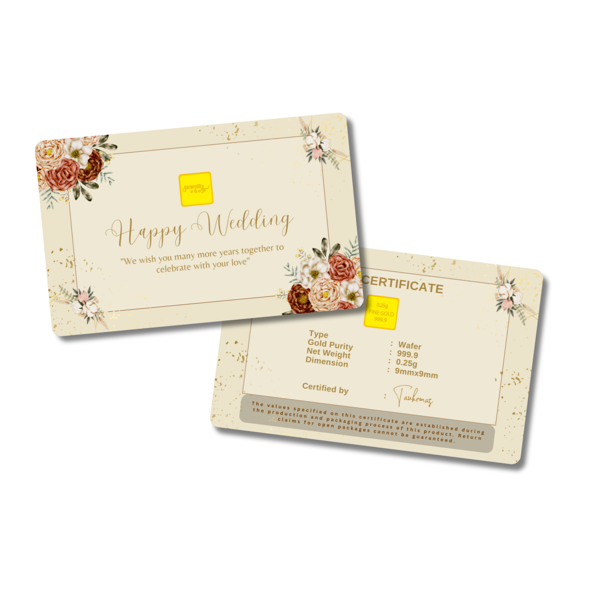 Happy Wedding | Selamat Pengantin Baru - Flower 0.25g