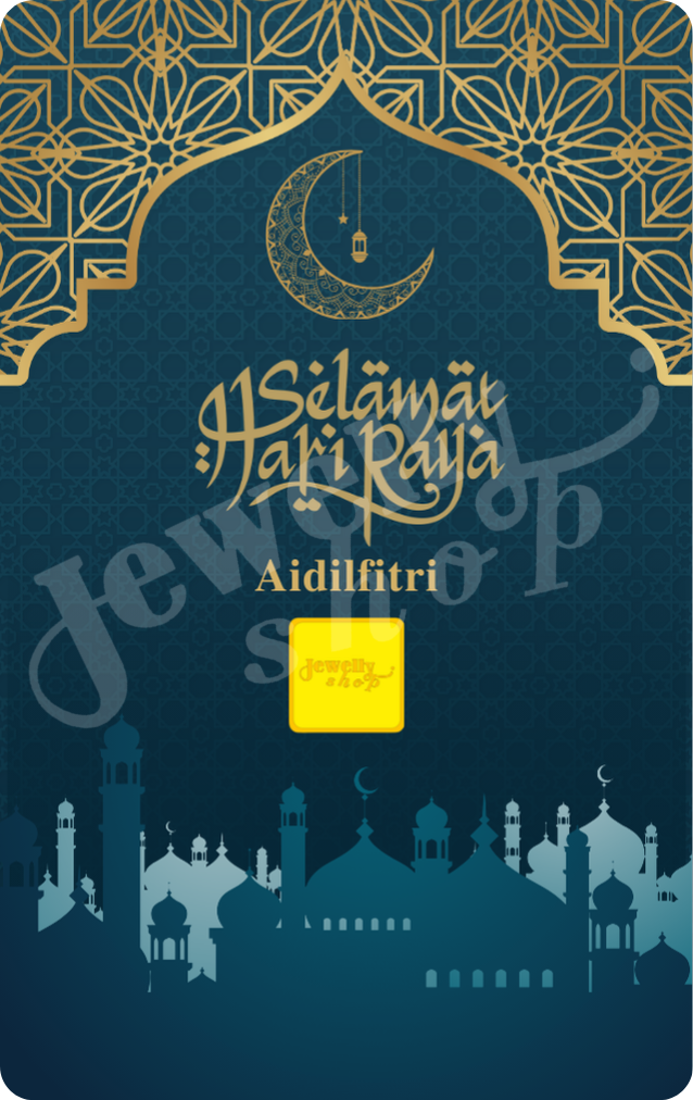 Hari Raya Aidilfitri - Blue Green 0.25g