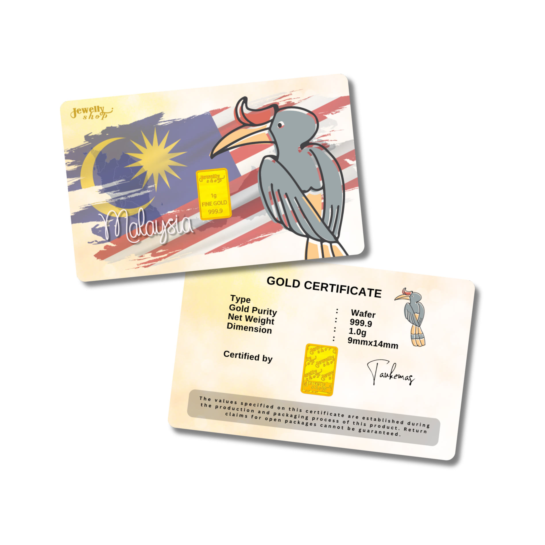 Malaysia Collection (6) | Rhinoceros Hornbill - National Bird 1.0g