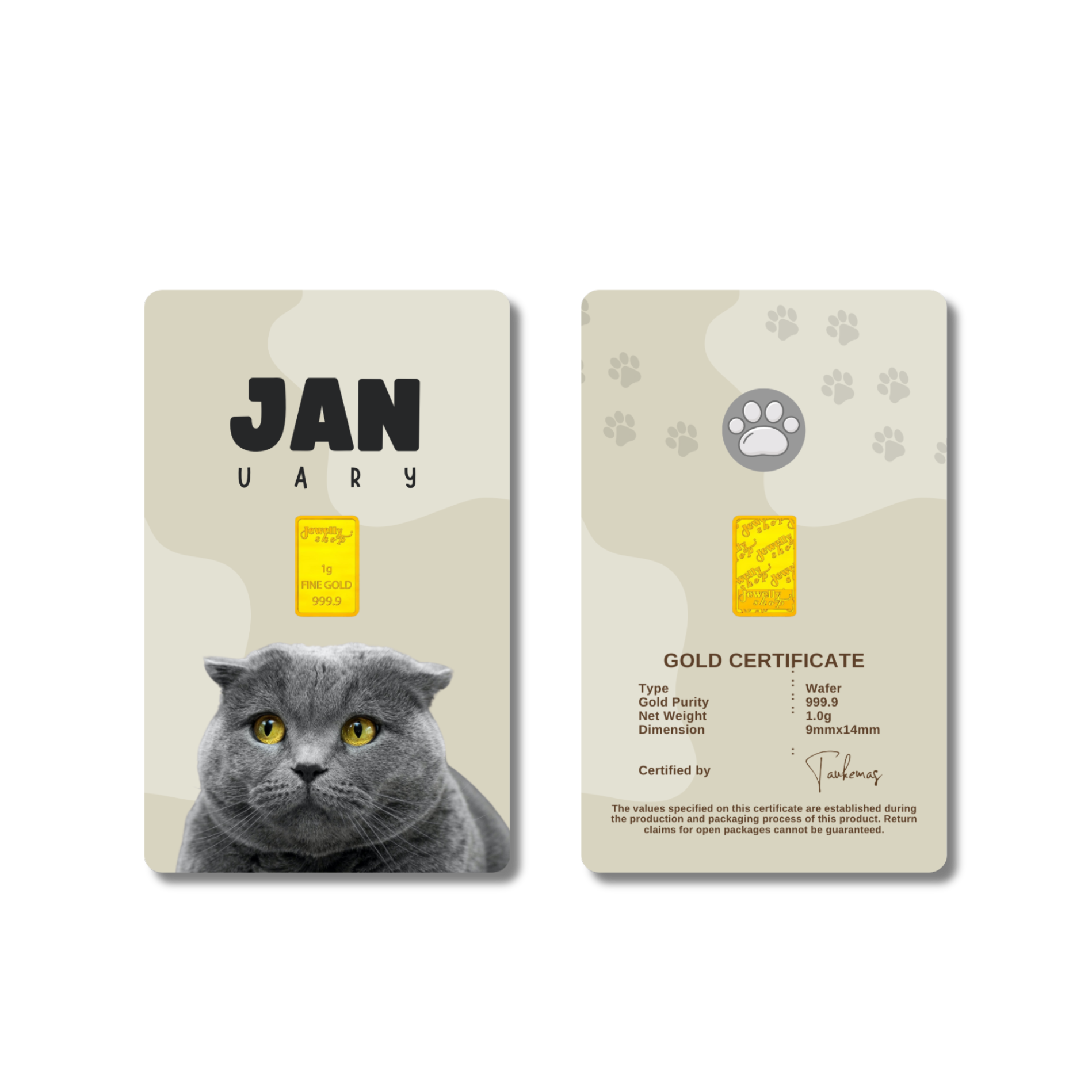Cat Monthly Collection - January 1.0g