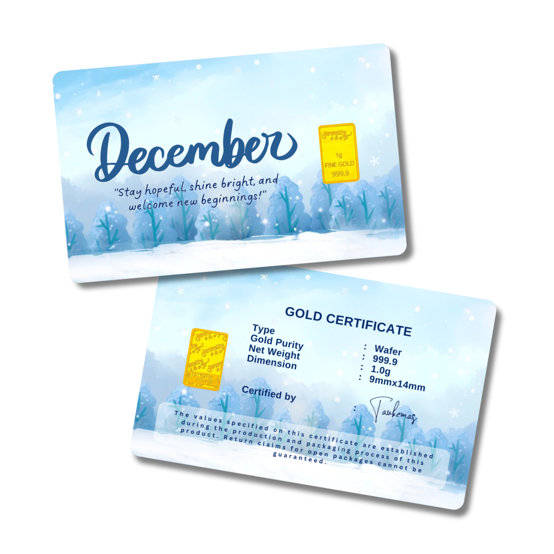 Monthly Nature Collection (Snow) - December 1.0g