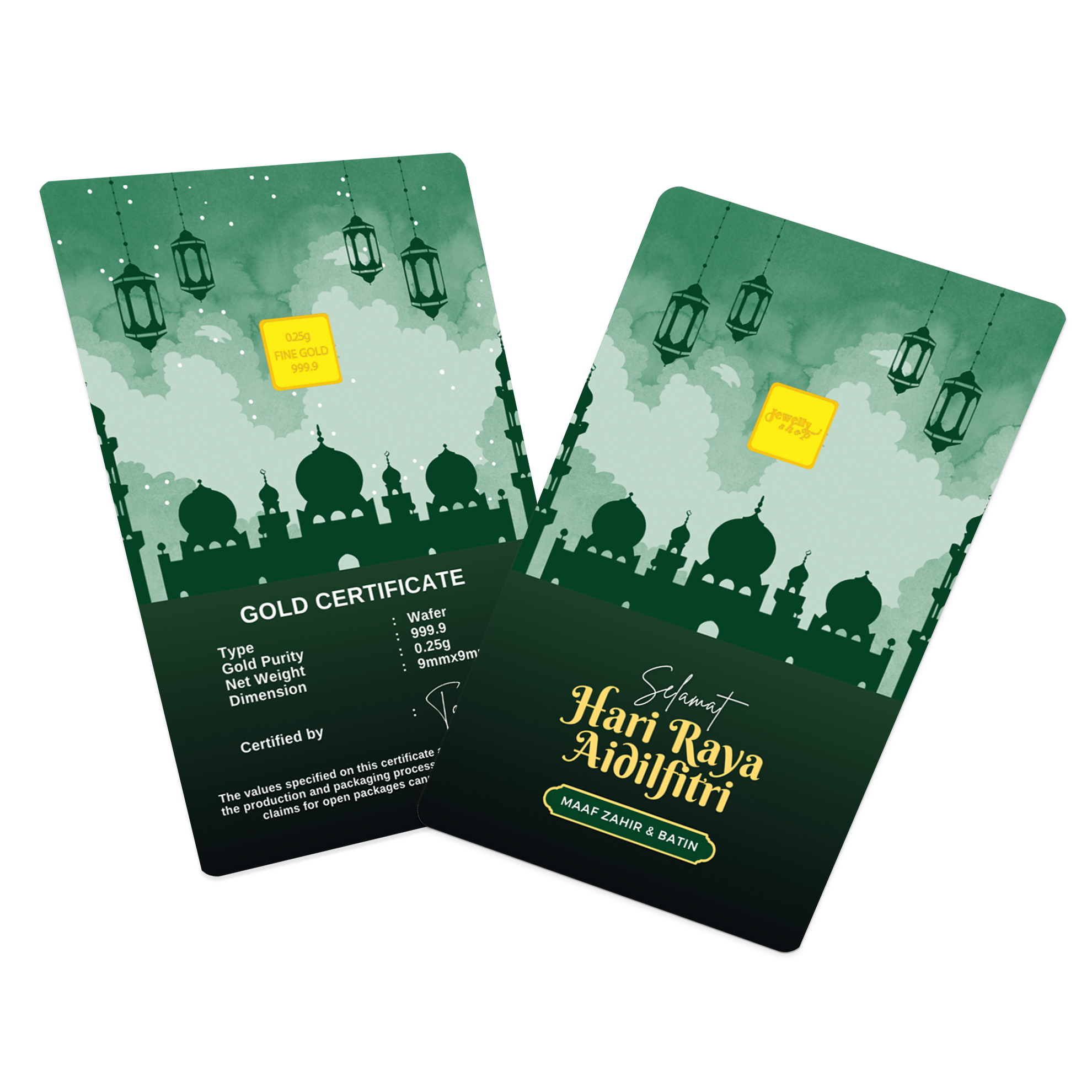 Hari Raya Aidilfitri - Green 0.25g