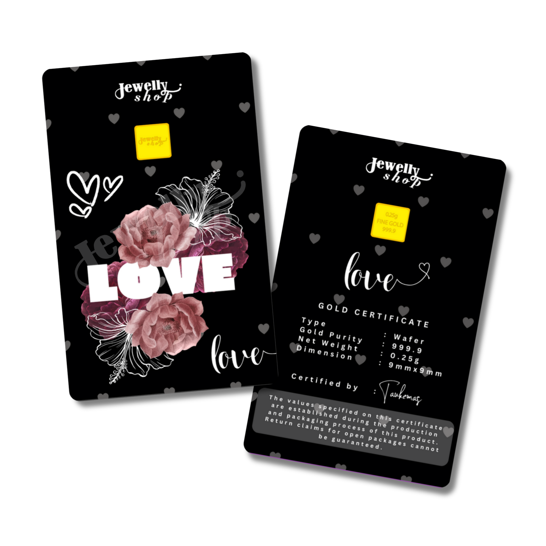 I LOVE YOU Collection (3) | Flower - Black 0.25g
