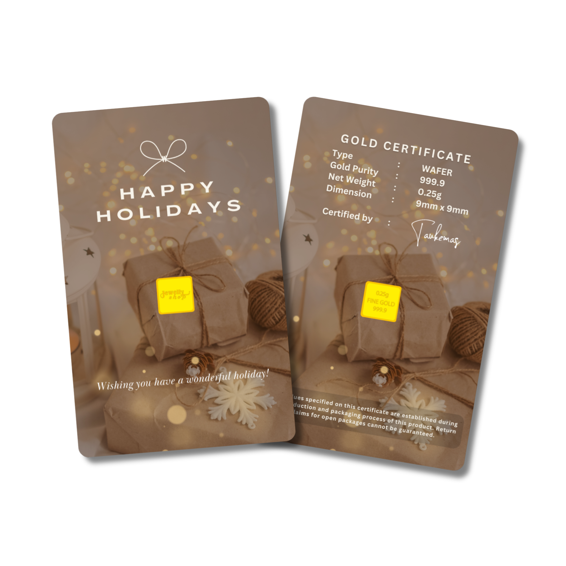 Christmas | Happy Holiday 0.25g