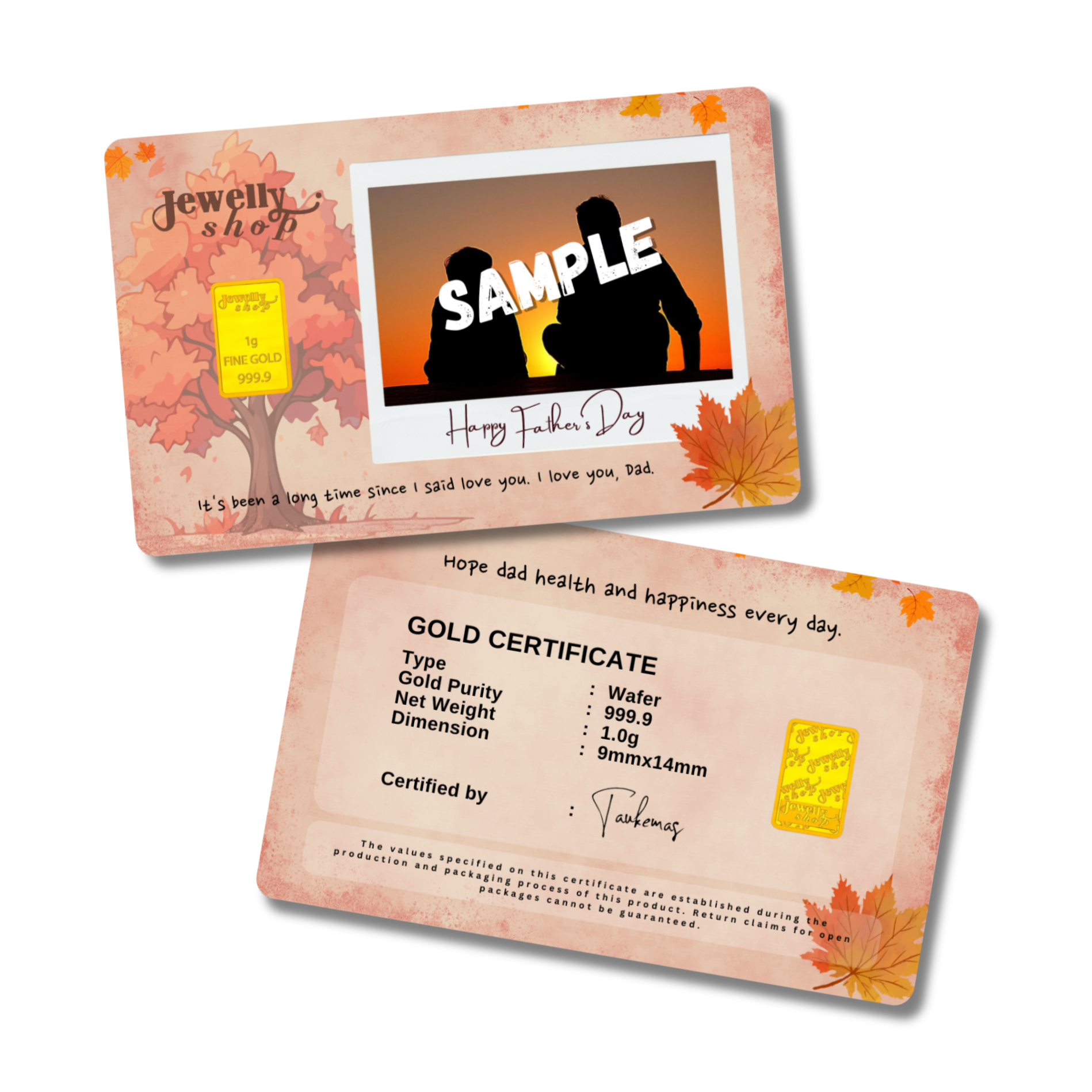 Father's Day Personalized Collection 1.0g