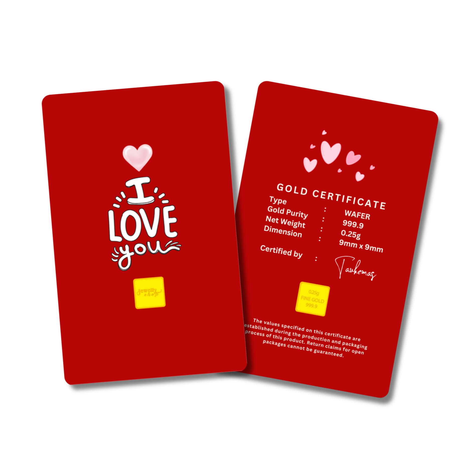 Valentine | I Love You - Red 0.25g