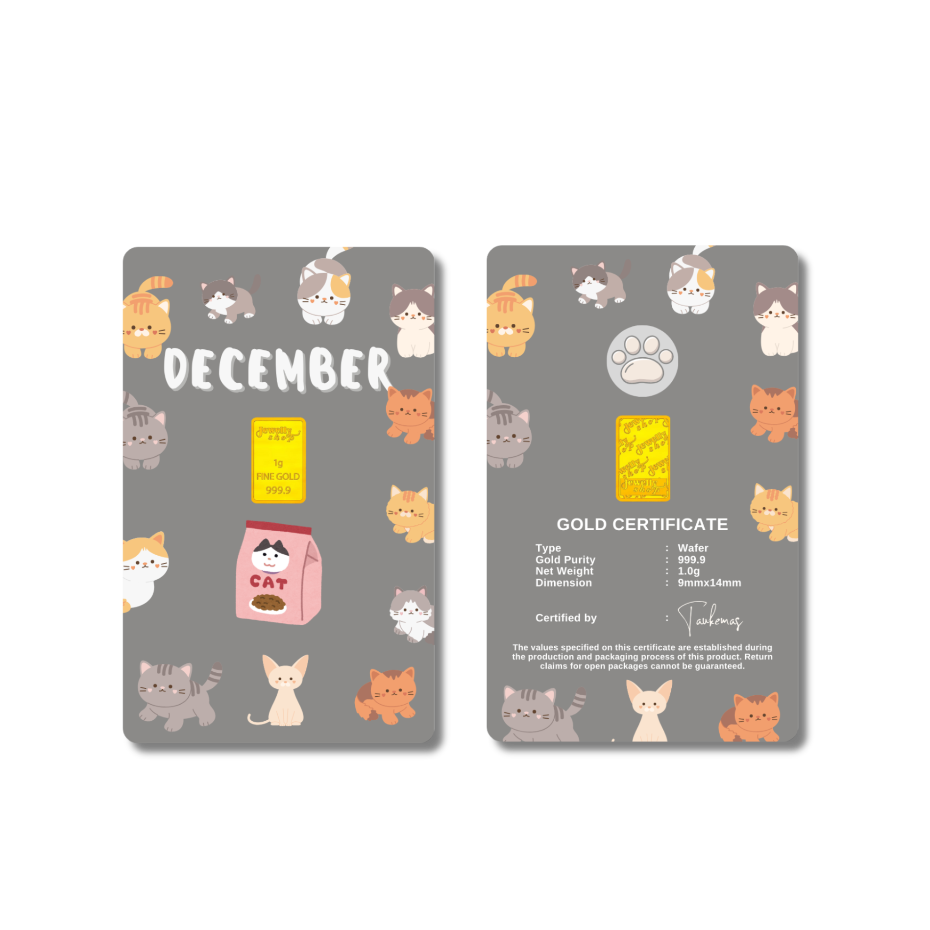 Cat Monthly Collection - December 1.0g