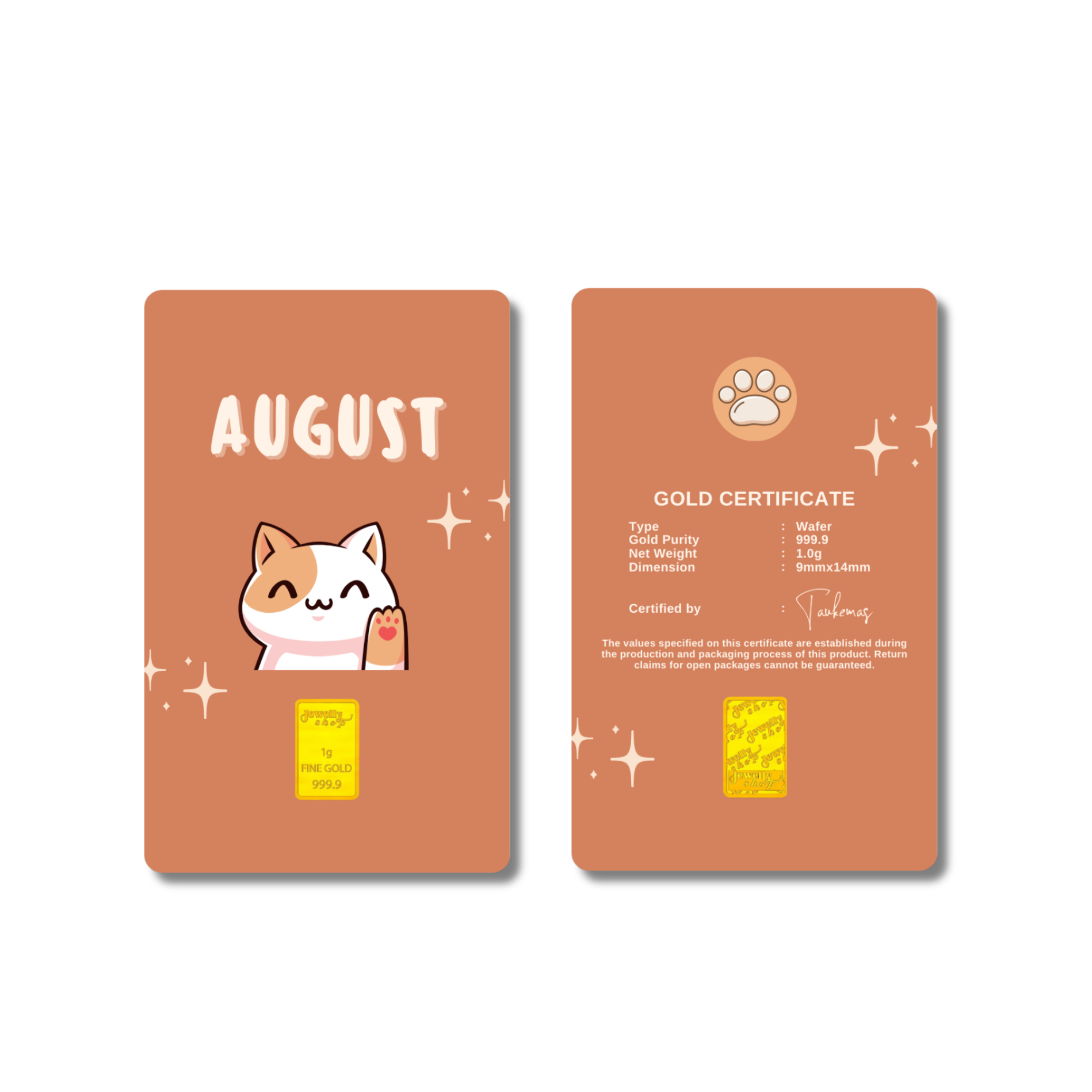 Cat Monthly Collection - August 1.0g