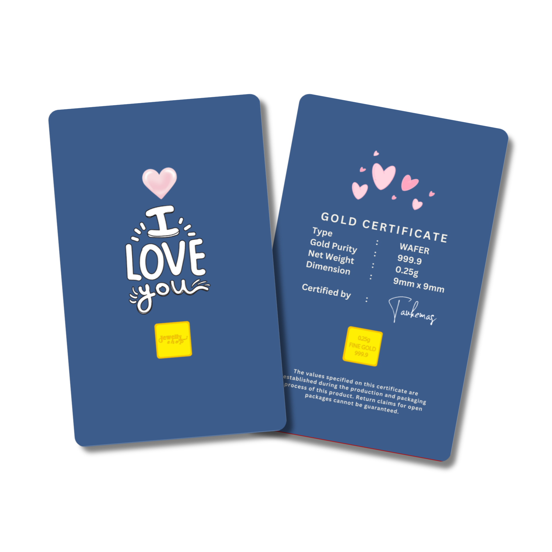 Valentine | I Love You - Blue 0.25g