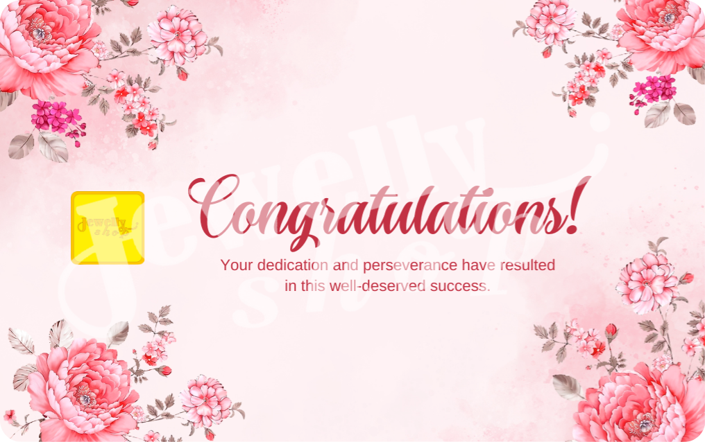 Congratulation - Pink Flower 0.25g