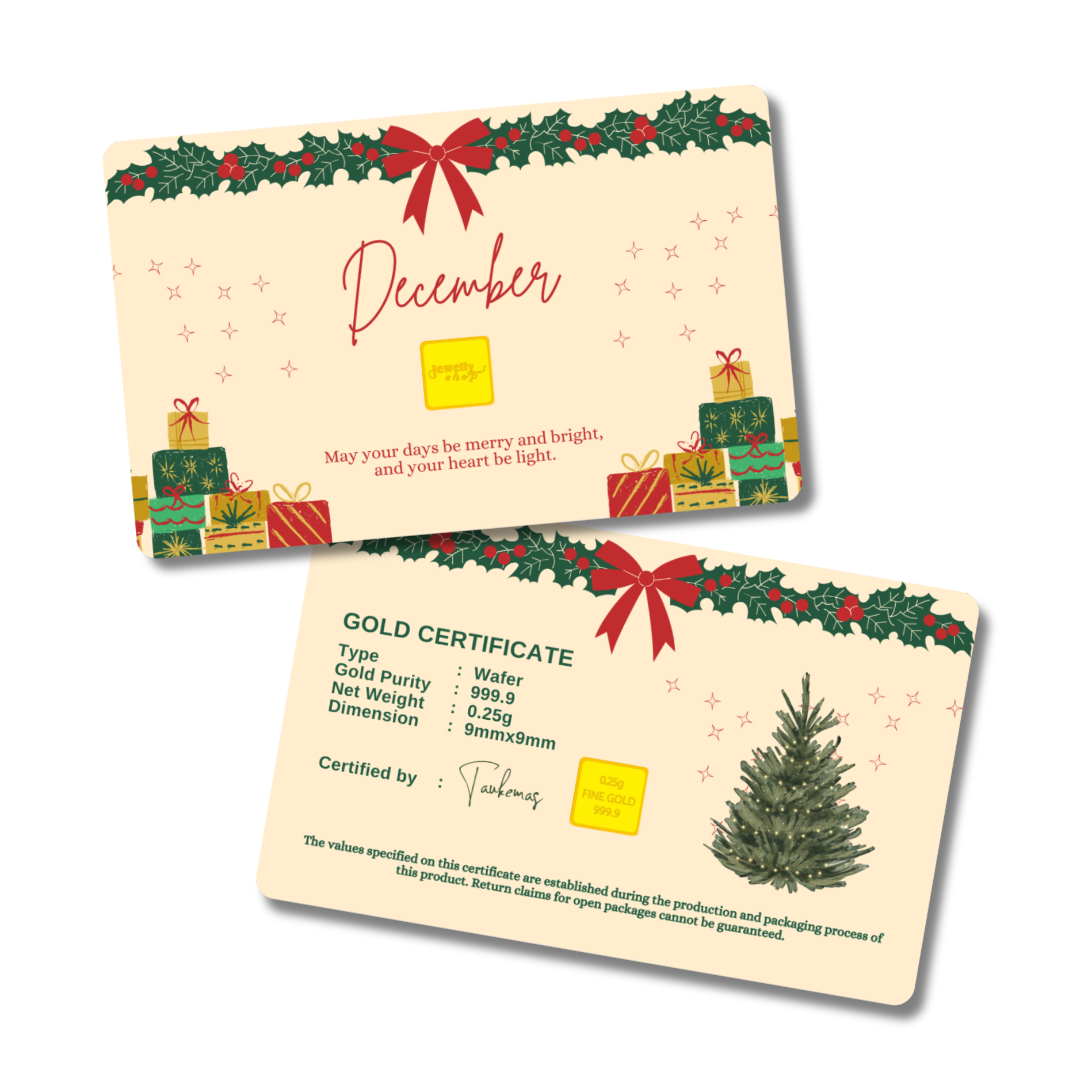 December | Monthly | Christmas Present 1.0g