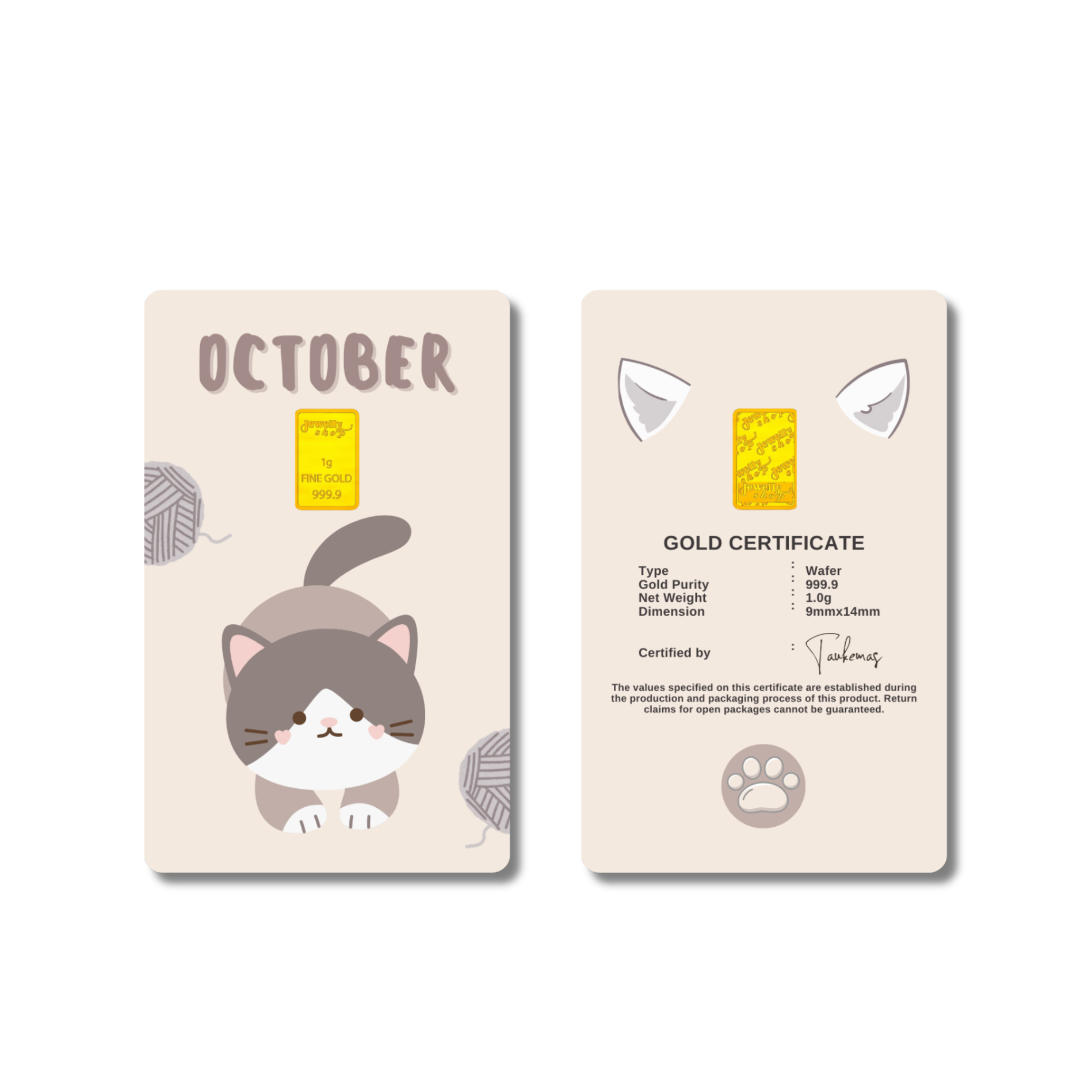Cat Monthly Collection - October 1.0g