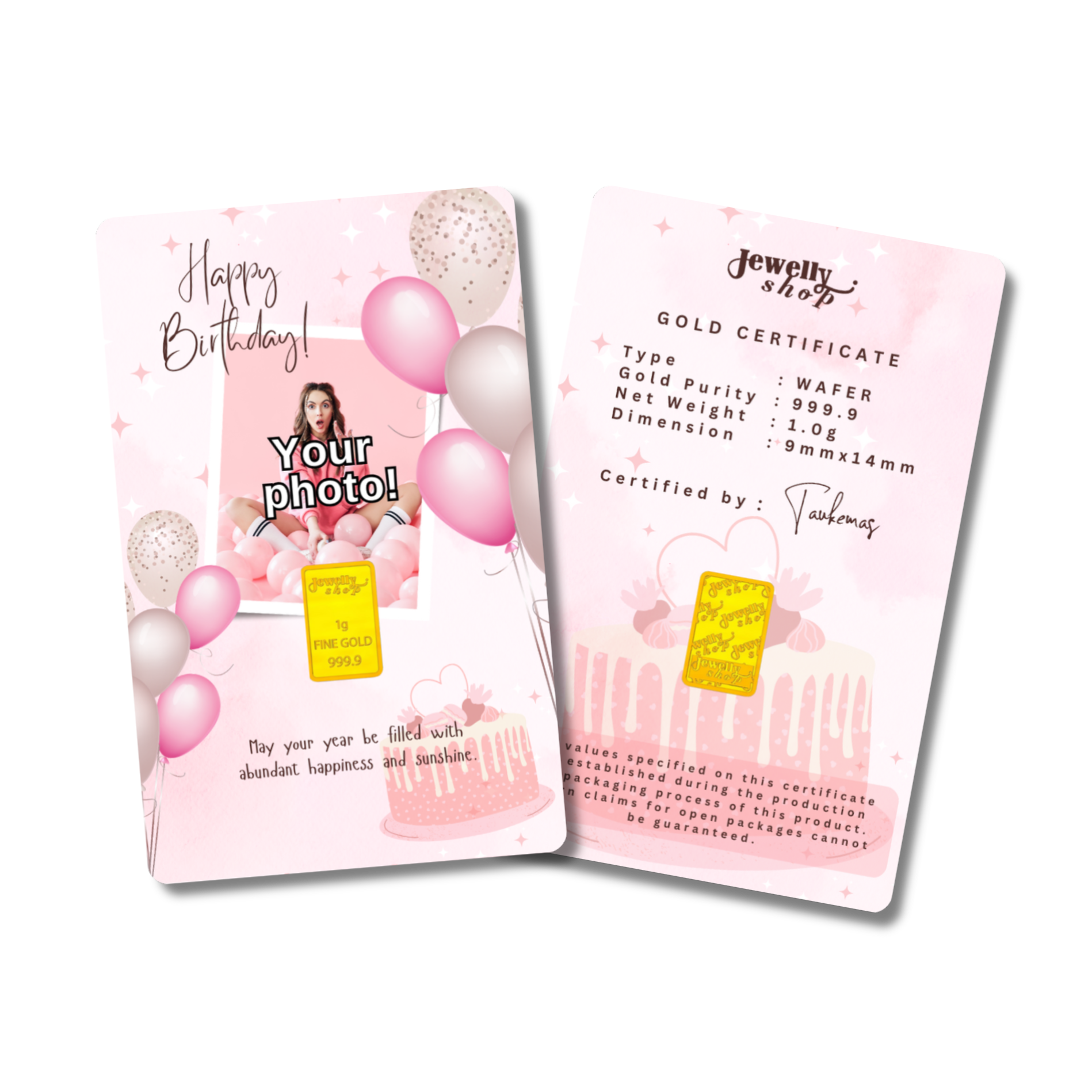 Birthday Personalized Collection - Pink 1.0g