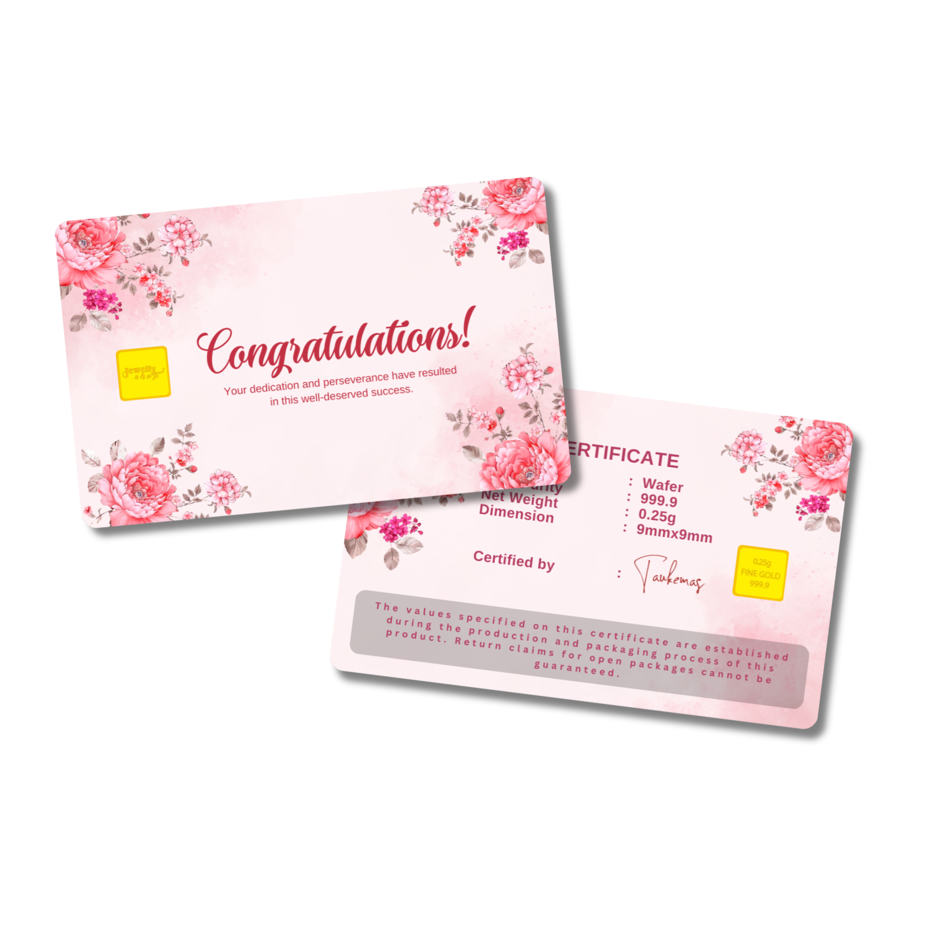 Congratulation - Pink Flower 0.25g