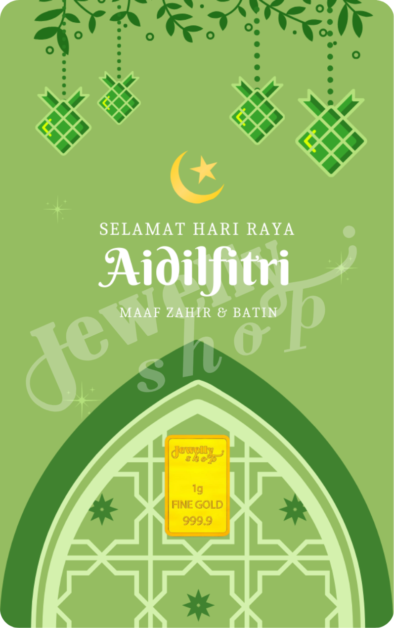 Hari Raya Aidilfitri - Ketupat - Light Green 1.0g