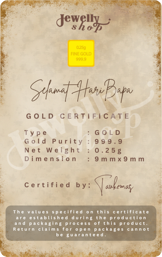 Father's Day Personalized Collection 0.25g