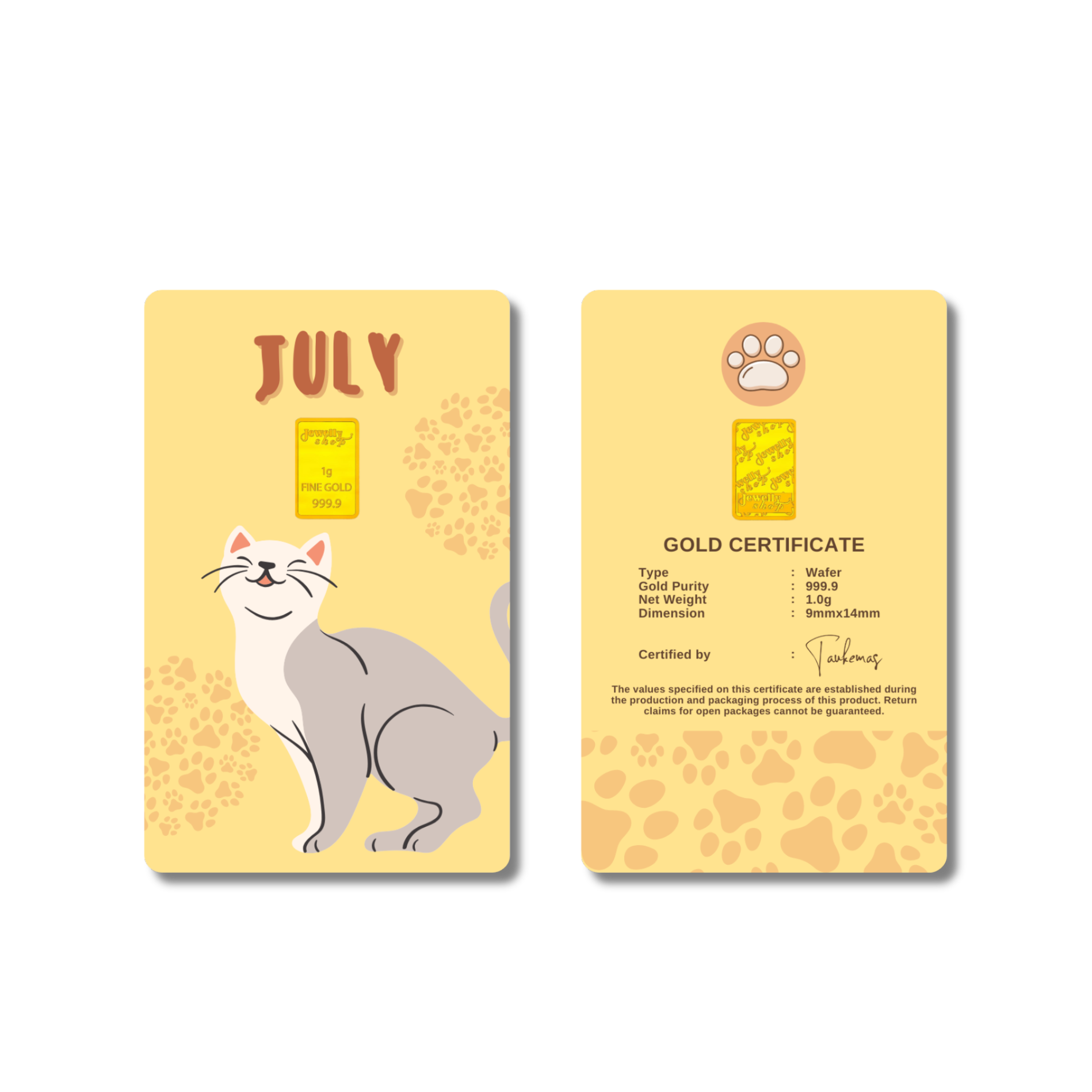 Cat Monthly Collection - July 1.0g