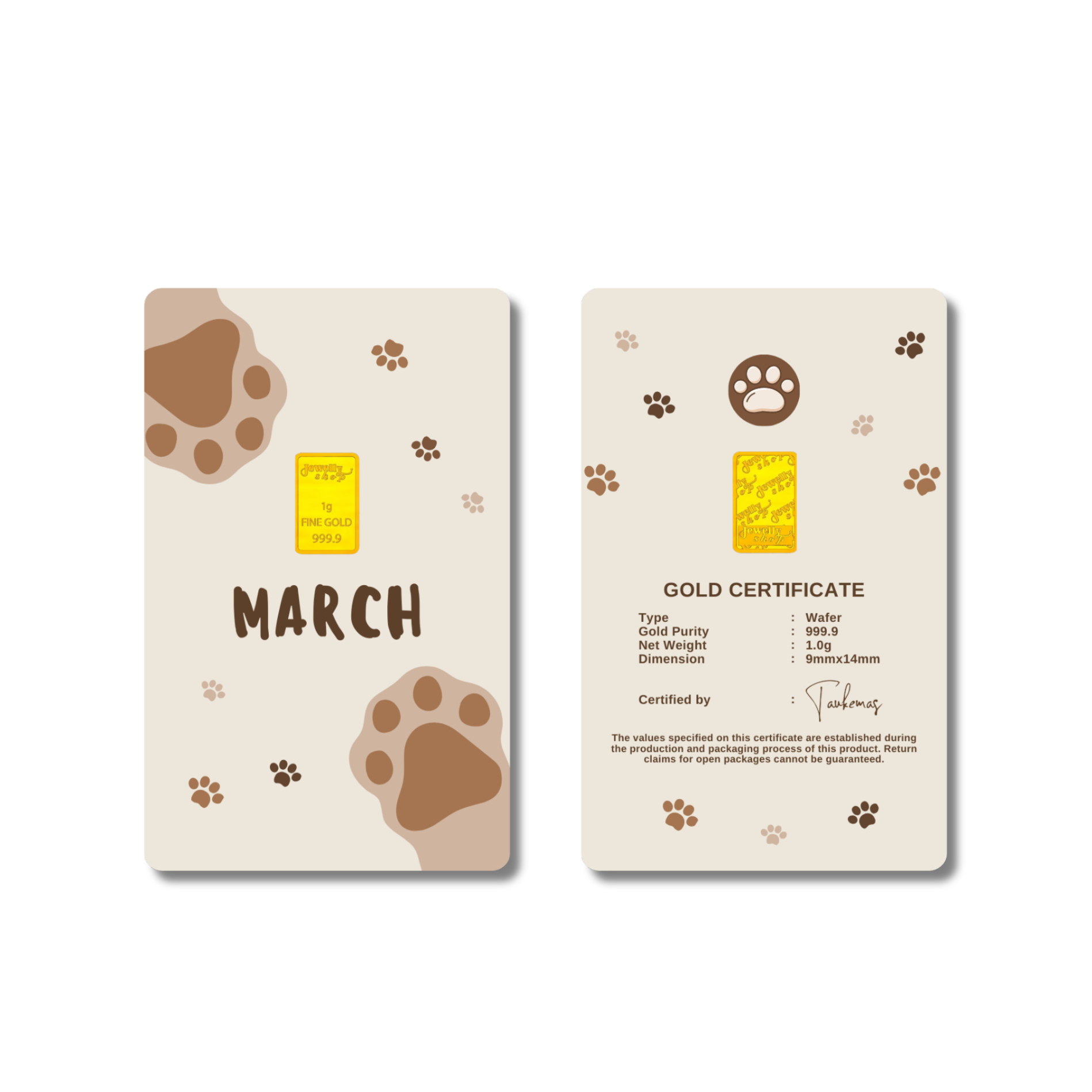 Cat Monthly Collection - March 1.0g