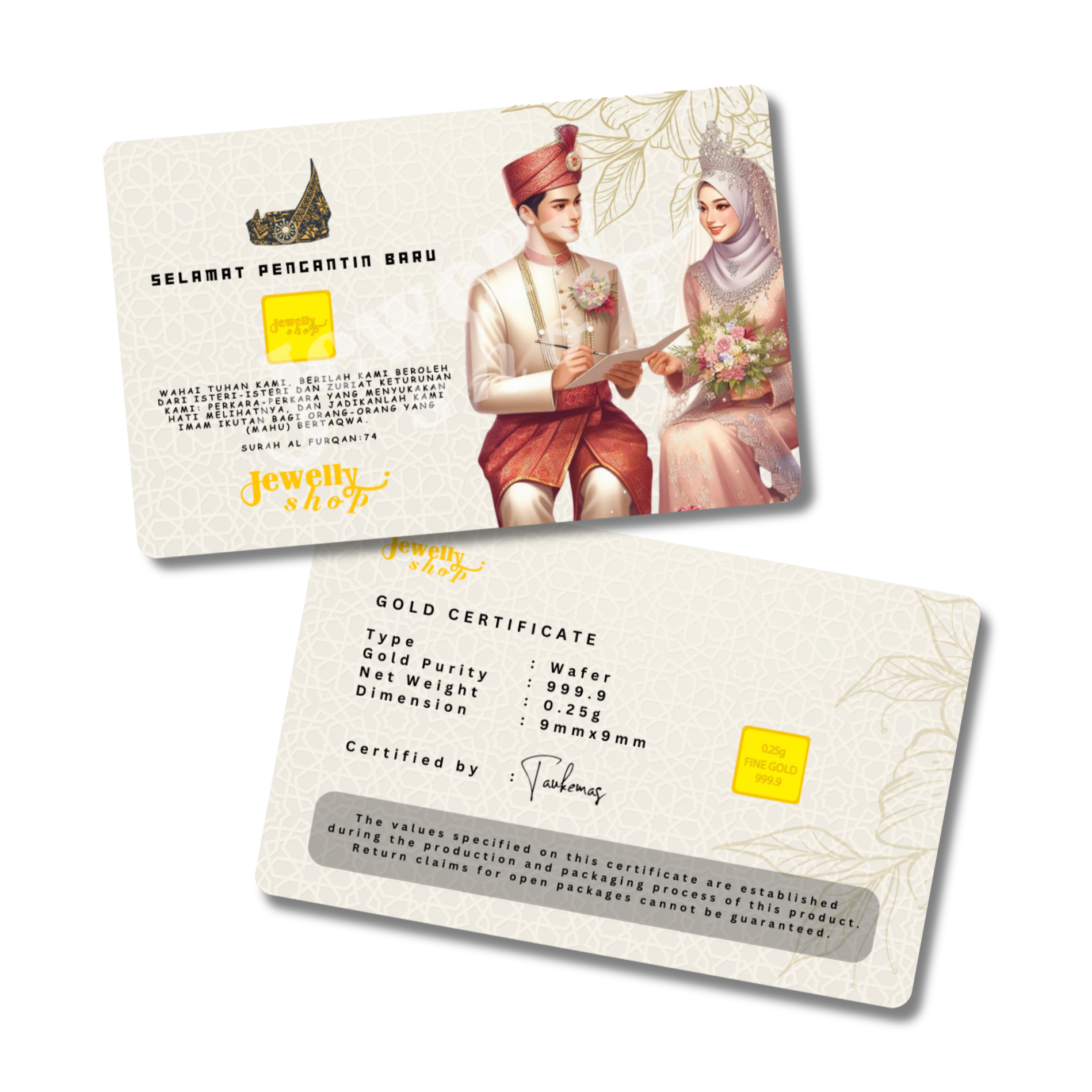 Selamat Pengantin Baru | Malay Wedding 0.25g