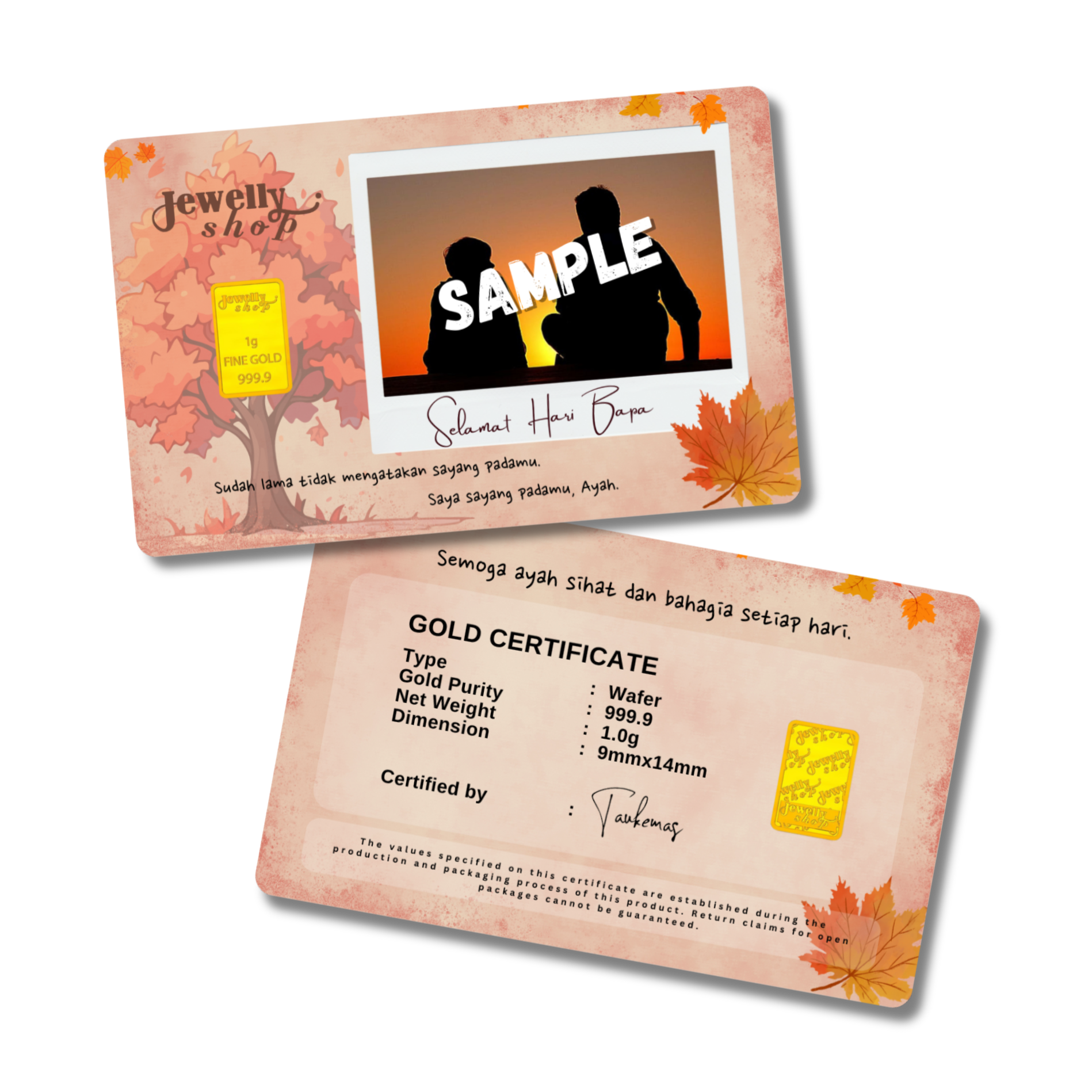 Father's Day Personalized Collection 1.0g