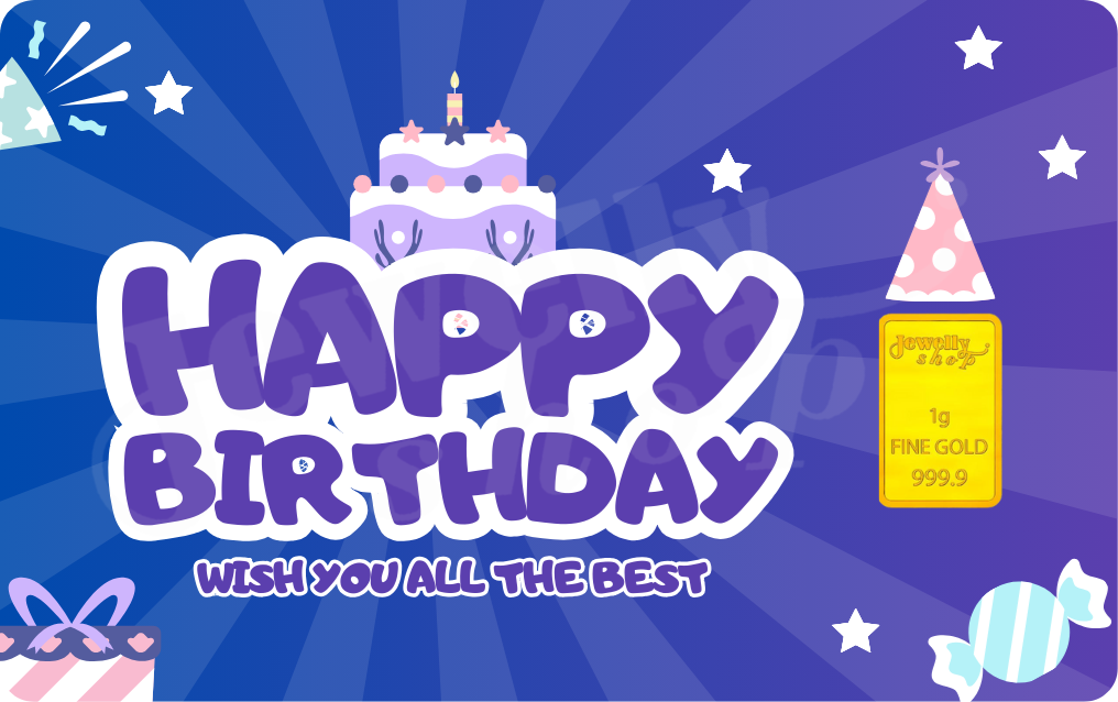 Happy Birthday - Purple Blue 1.0g