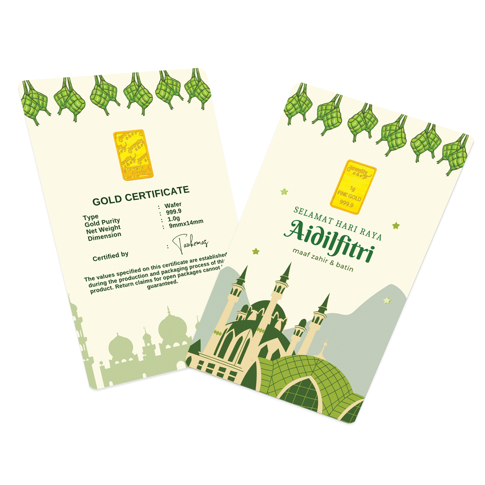 Hari Raya Aidilfitri - Light Green 1.0g